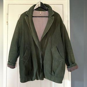 Freepeople, oversized green blazer coat.